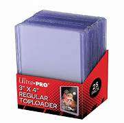 Toploaders rígidos Ultra Pro – Pack de 25 (3" x 4")